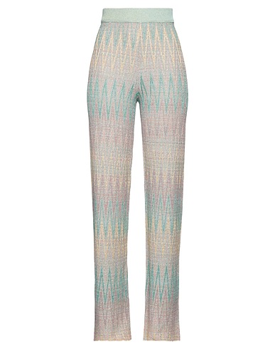 BE-Y-E BE YOUR ESSENCE Casual trouser Turquoise 81% Viscose, 7% Polyamide, 7% Polyester, 5% Acrylic