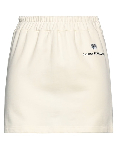 CHIARA FERRAGNI Mini skirt Beige 100% Cotton