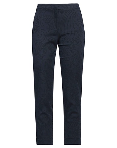 ETRO Casual pants Navy 97% Cotton, 3% Elastane