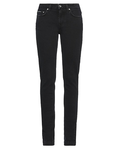 DOLCE&GABBANA Denim trousers Black 99% Cotton, 1% Elastane