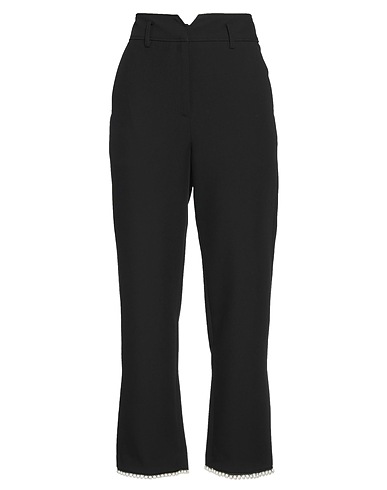NOTES DU NORD Casual trouser Black 70% Polyester, 25% Cotton, 5% Elastane