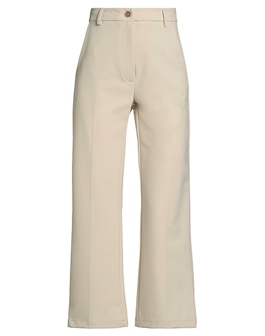 SEMICOUTURE Casual trouser Beige 68% Polyester, 29% Viscose, 3% Elastane