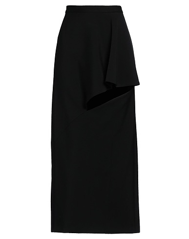 MCQUEEN Long skirt Black 100% Wool
