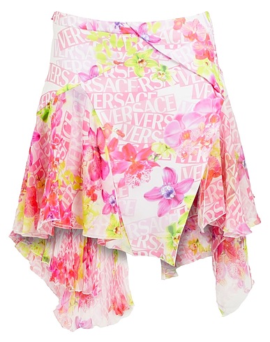 VERSACE Mini skirt Pink 100% Silk