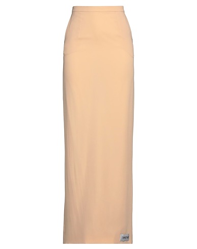 DOLCE&GABBANA Maxi Skirts BEIGE 92% Silk, 8% Elastane