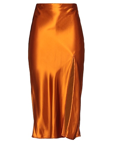 FORTE_FORTE Gonna midi Giallo ocra 100% Viscosa