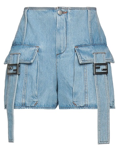FENDI デニムショートパンツ ブルー コットン 100%