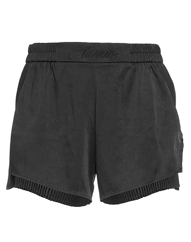 LANEUS ショートパンツ&バミューダパンツ ブラック ポリエステル 100%