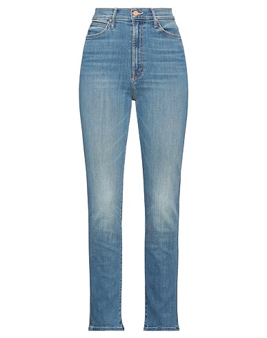 MOTHER Denim pants Blue 94% Cotton, 5% Polyester, 1% Elastane