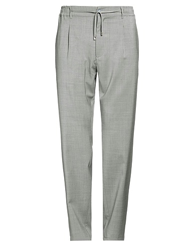 CRUNA Pantalone Grigio 100% Lana Vergine