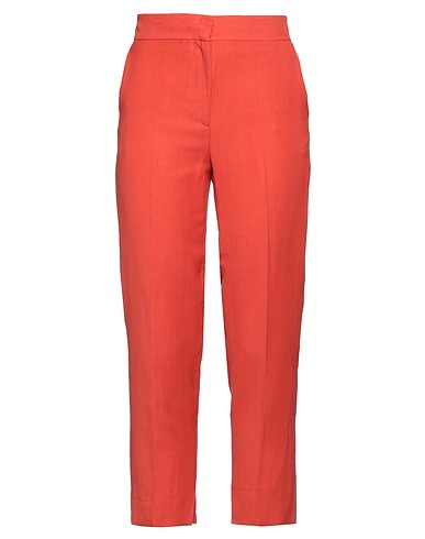 ANTONELLI Casual pants Orange 73% Viscose, 27% Linen