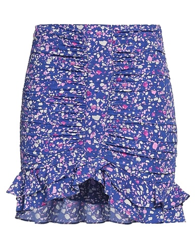 ISABEL MARANT Mini-jupe Violet 91% Soie, 9% Élasthanne