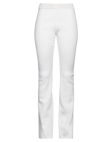 SCAGLIONE Casual trouser Off white 90% Cotton, 10% Polyamide