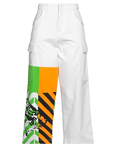 DIOR Denim pants White 100% Cotton