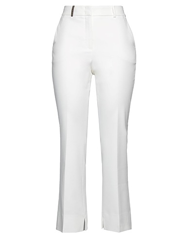 PESERICO Pantalone Bianco 98% Cotone, 2% Elastan