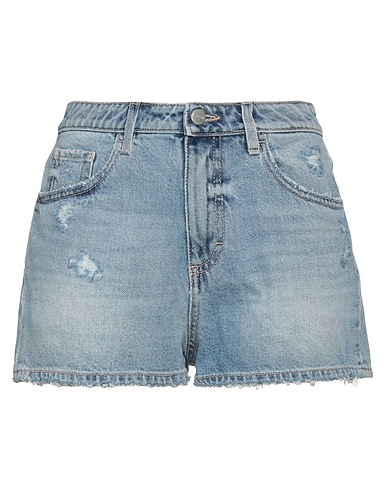 ICON DENIM Denim shorts Blue 100% Cotton