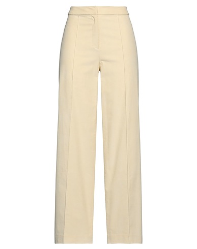 NOTES DU NORD Casual trouser Beige 97% Cotton, 3% Elastane