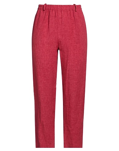 CRISTINA BONFANTI Casual pants Brick 100% Linen