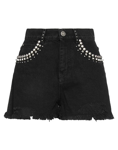 PINKO Denim shorts Black 100% Cotton