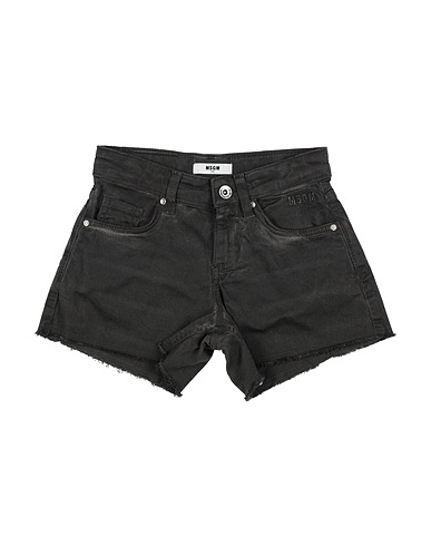 MSGM Shorts & Bermuda Nero 98% Cotone, 2% Elastan
