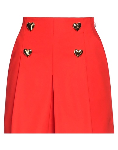 MOSCHINO Shorts & Bermuda Tomato red 50% Cotton, 47% Polyamide, 3% Elastane