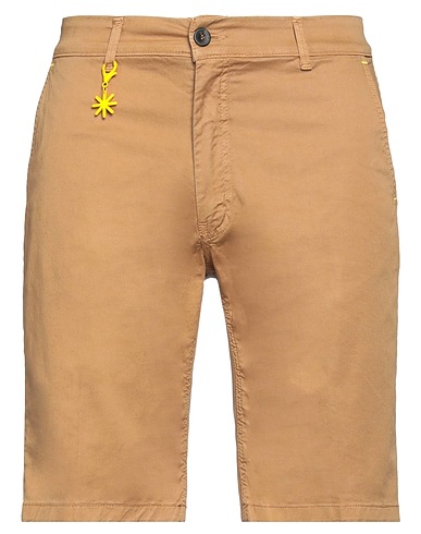 MANUEL RITZ Shorts & Bermuda Cammello 98% Cotone, 2% Elastan