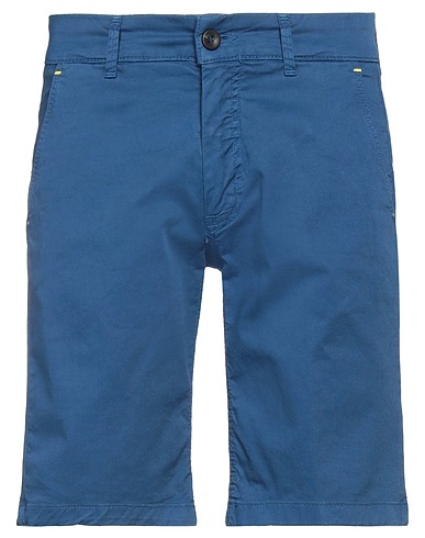 MANUEL RITZ Shorts & Bermudas Marineblau 98% Baumwolle, 2% Elastan