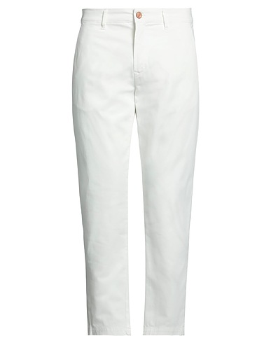 JECKERSON Casual trouser White 97% Cotton, 3% Elastane