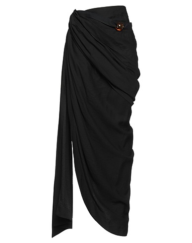 JACQUEMUS Mini skirt Black 88% Viscose, 12% Polyamide, Cotton