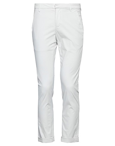 DONDUP Casual trouser Light grey 95% Cotton, 5% Elastane