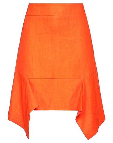 BCBGMAXAZRIA Mini skirt Orange 100% Polyurethane