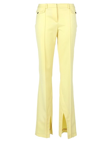 THE MANNEI Casual trouser Yellow 97% Virgin Wool, 3% Lyocell