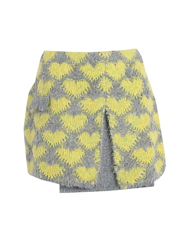 MARCO RAMBALDI Mini skirt Grey 35% Acrylic, 30% Alpaca wool, 20% Polyamide, 15% Wool