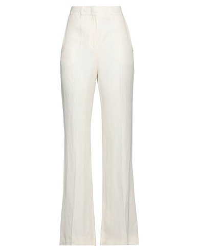 BCBGMAXAZRIA Pantalone Bianco 51% Viscosa, 29% Lino, 20% Tencel™