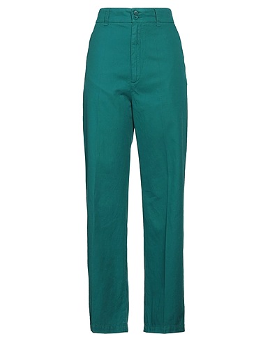 BARENA Casual trouser Deep teal 63% Cotton, 35% Linen, 2% Elastane