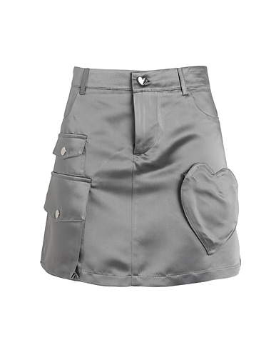 MARCO RAMBALDI Mini skirt Grey 70% Cotton, 20% Acrylic, 10% Polyamide