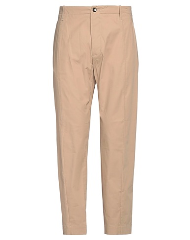 NINE IN THE MORNING Casual trouser Khaki 96% Cotton, 4% Elastane