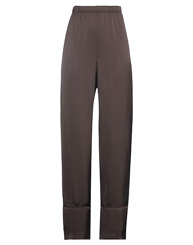 THE MALAMA STUDIO Casual pants Dark brown 100% Polyester