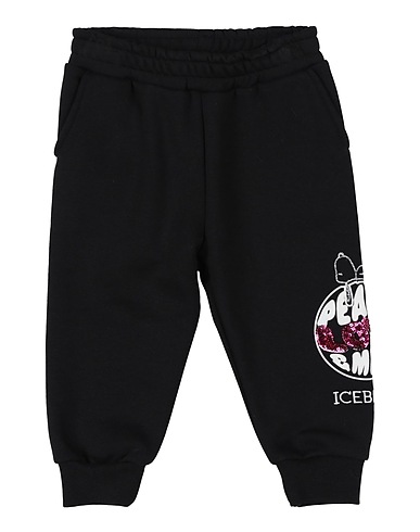 ICEBERG Pantalone Nero 80% Cotone, 20% Poliestere
