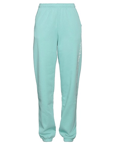 SPORTY & RICH Athletic pant Turquoise 100% Cotton