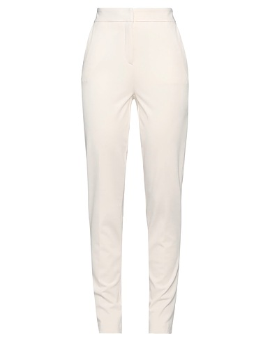 ANNA SERAVALLI Casual trouser Cream 53% Viscose, 41% Polyamide, 6% Elastane