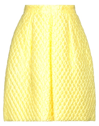 ERMANNO SCERVINO Mini skirt Yellow 56% Polyester, 23% Silk, 21% Polyamide