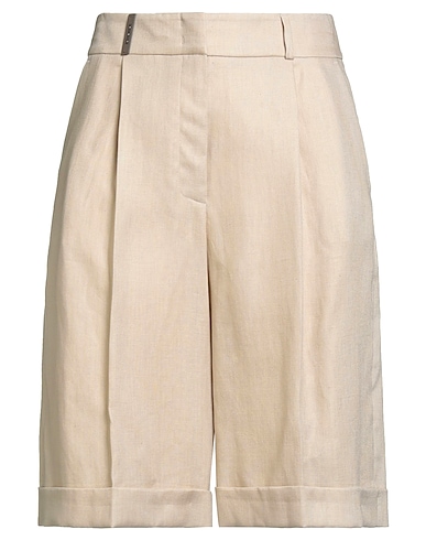 PESERICO 쇼츠 & 버뮤다 베이지 100% 리넨