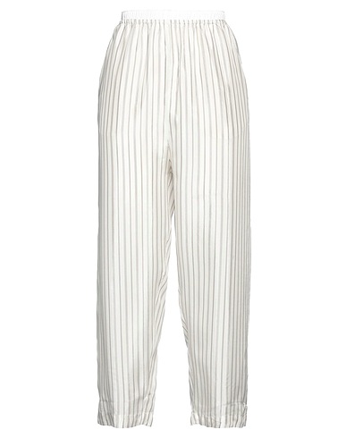 BARENA Casual trouser White 100% Viscose, Cotton