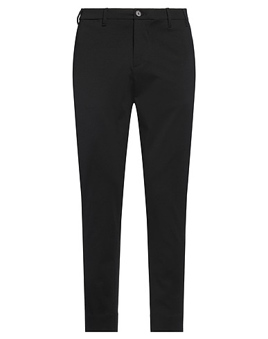 EREDI DEL DUCA Casual trouser Black 53% Cotton, 38% Nylon, 9% Elastane