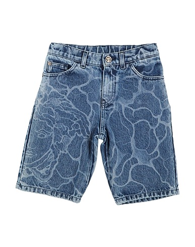VERSACE YOUNG Short en jean 100% Coton