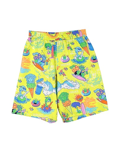 VERSACE YOUNG Shorts & Bermuda Light green 100% Silk