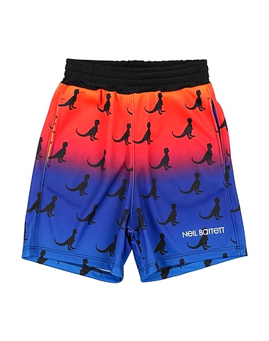 NEIL BARRETT Shorts & Bermudas Orange 100% Polyester