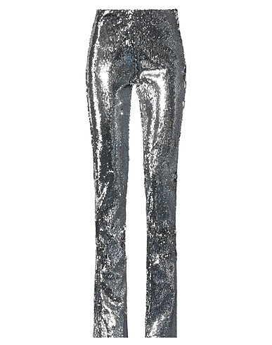 MARQUES' ALMEIDA Pantalone Argento 96% Poliestere riciclato, 4% Elastan