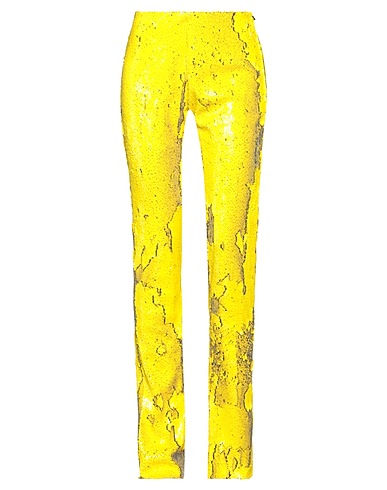 MARQUES' ALMEIDA Pantalone Giallo 96% Poliestere riciclato, 4% Elastan